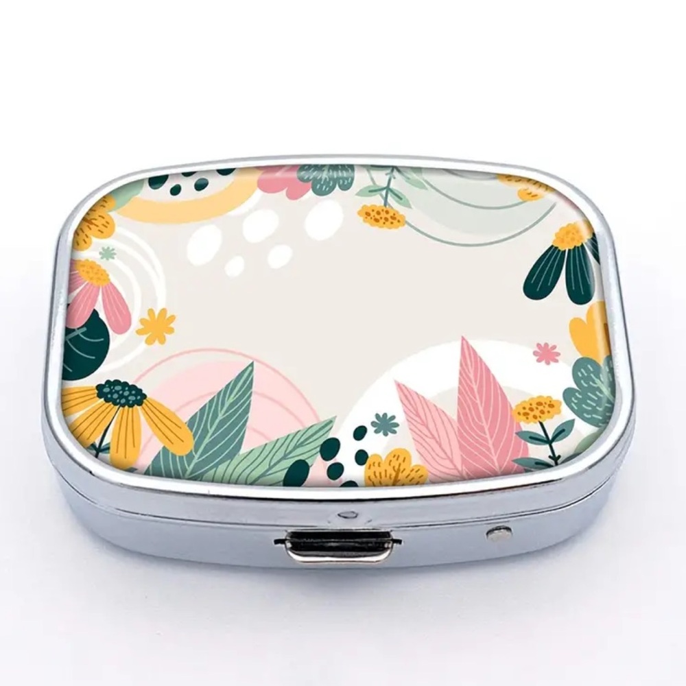 NEW| Pill Box Cute Floral Portable Case Medicine Organizer